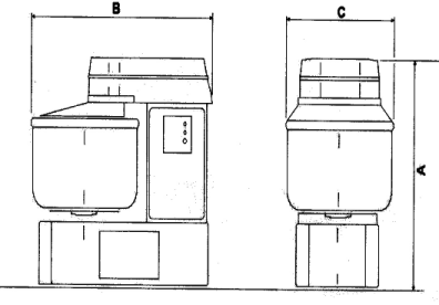 removable bowl spiral mixer specifications